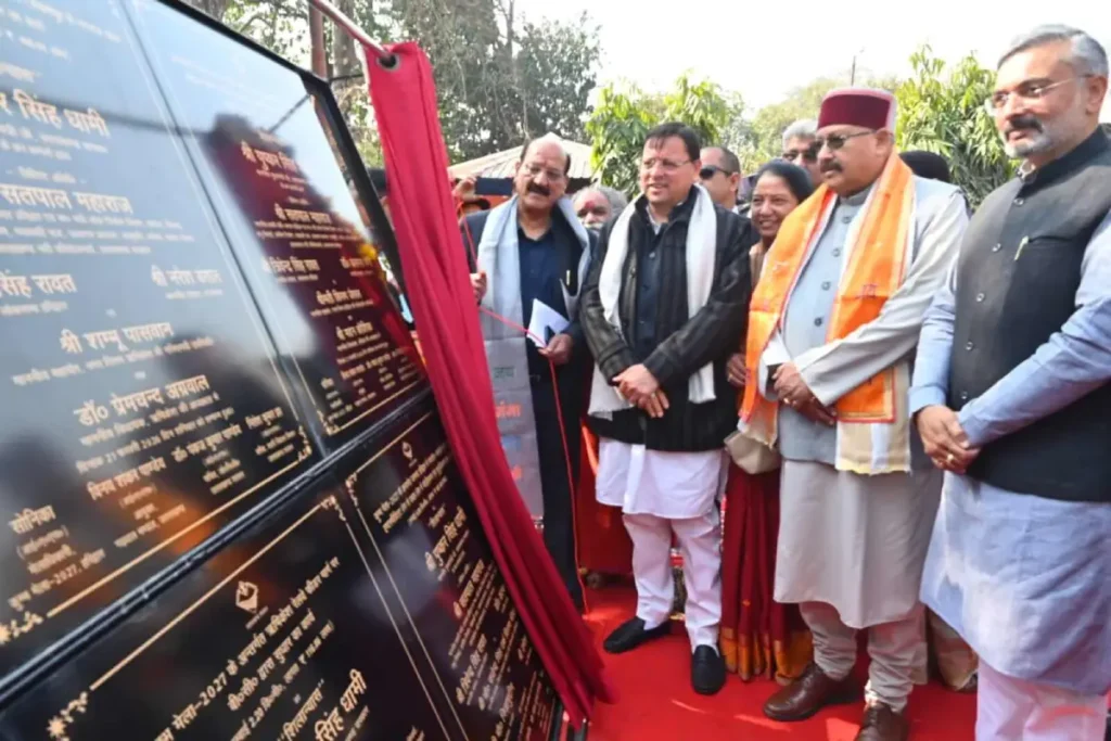 कुंभ मेला हरिद्वार के लिए 34 प्रमुख कार्यों का मुख्यमंत्री ने किया शिलान्यास