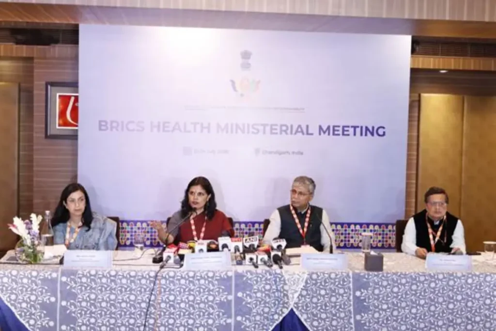 भारत 22 से 24 जुलाई तक चंडीगढ़ में ब्रिक्स स्वास्थ्य मंत्रियों की 16वीं बैठक का आयोजन करेगा