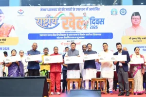 मुख्यमंत्री ने राष्ट्रीय खेल दिवस पर उत्तराखण्ड राज्य क्रीड़ा विश्वविद्यालय के प्रथम चरण के निर्माण कार्यों का किया शिलान्यास