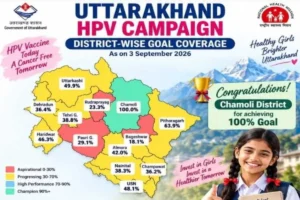 सर्वाइकल कैंसर से बचाव के लिए चमोली ने सबसे पहले पूरा किया एचपीवी टीकाकरण का शत प्रतिशत लक्ष्य